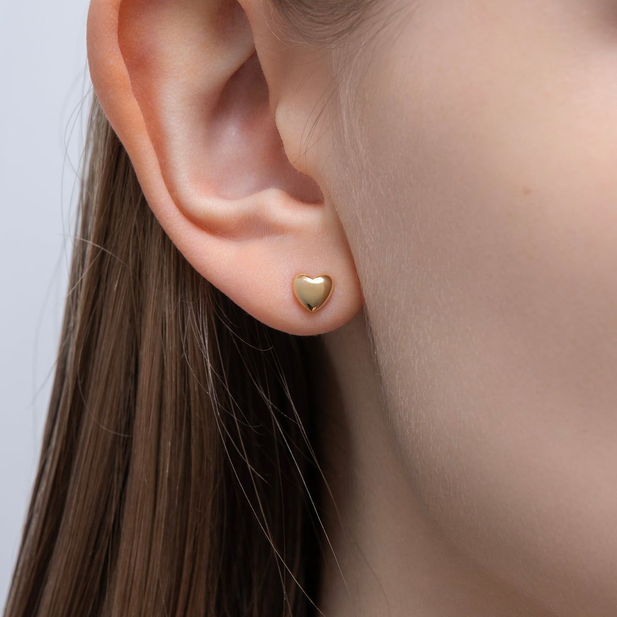 米粒ぷっくりハートピアス – Bijou de M