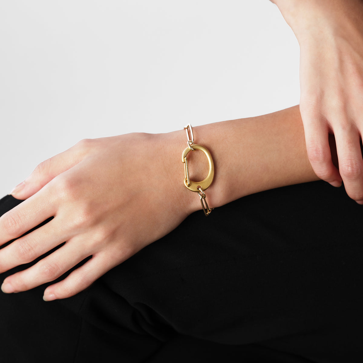 bijou ブレスレット カラビナ×チェーンブレスレット – Bijou de M