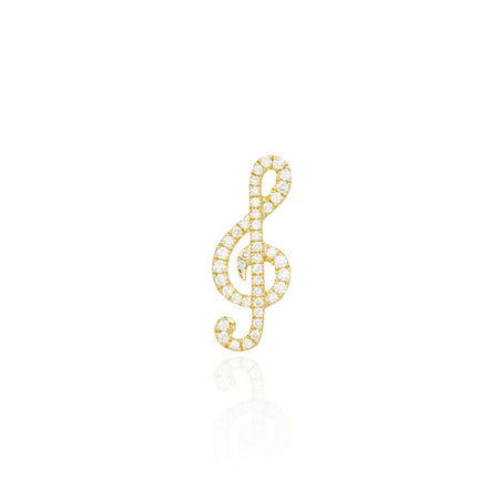 Treble Clef Earring
