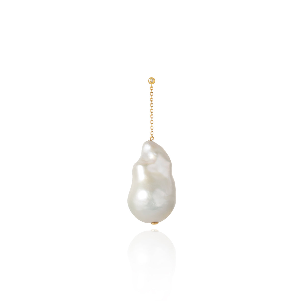 限定出品！Bijou de M パール ロングチェーン ピアス 片耳 バロックパールチェーンピアス – Bijou de M