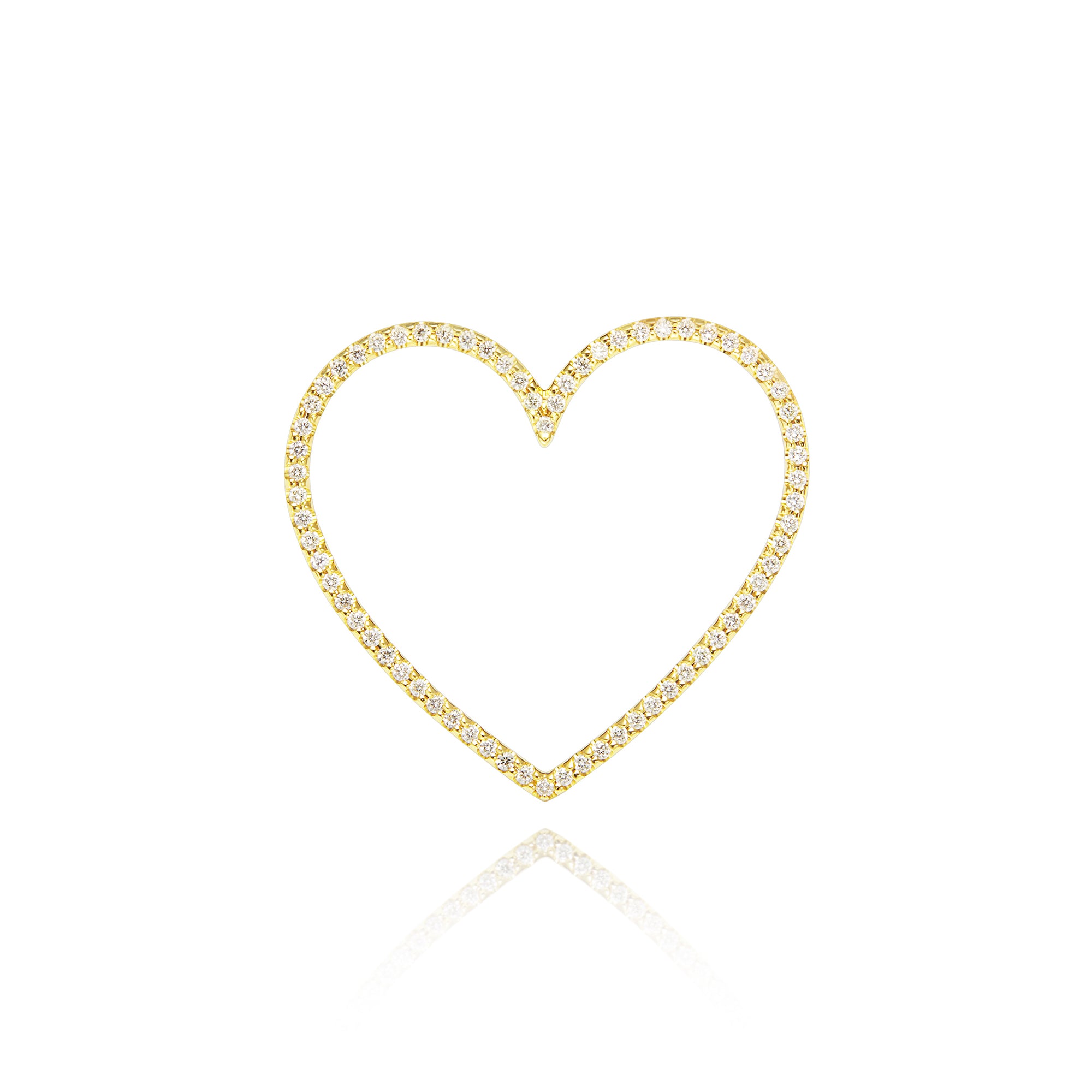 ビジュードエム　ハートピアス　wg コメ兵｜ビジュードエム ハートピアス 0.16CT 片耳｜ビジュー