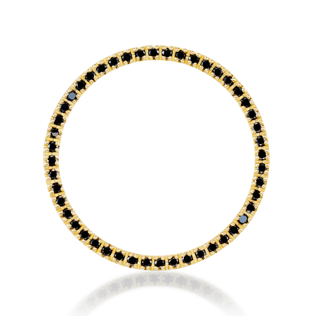 【新品・未使用品】Bijou de M サークルピアスYG×ブラックダイヤ サークルピアス – Bijou de M